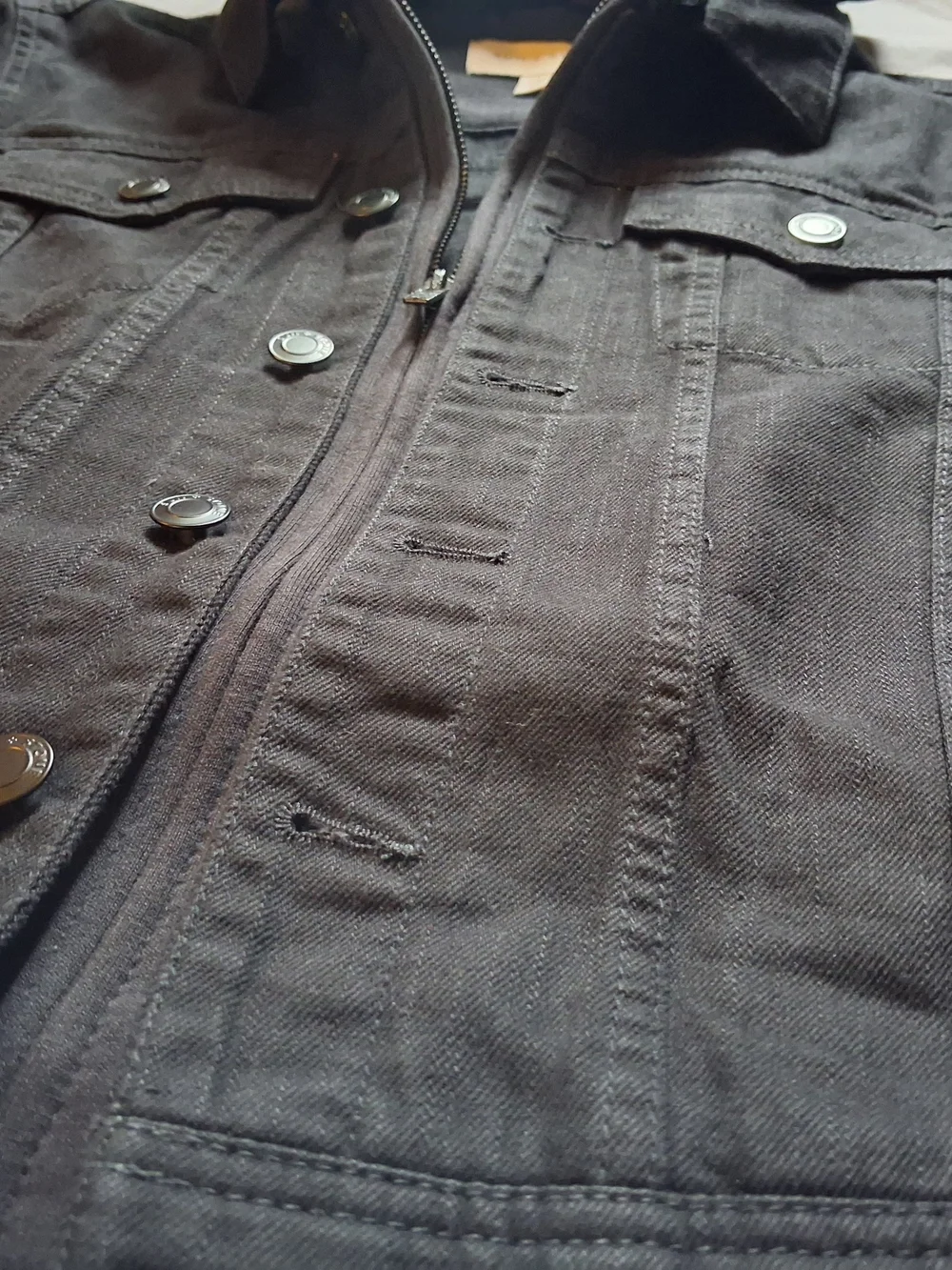 Sun+Stone Men's Hooded Denim Jacket